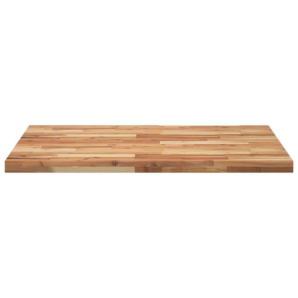 Table Top Rectangular 100x80x4 cm Solid Wood Acacia