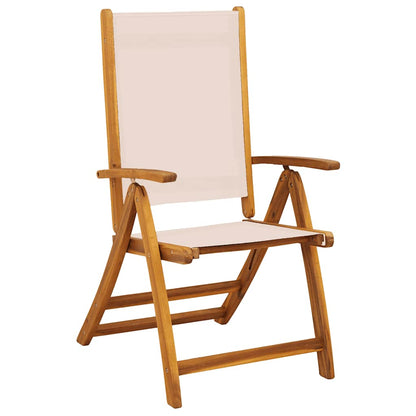 Folding Garden Chair | Set of 2 | Cream