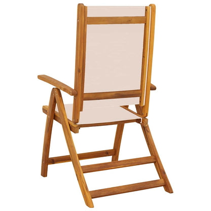 Folding Garden Chair | Set of 2 | Cream