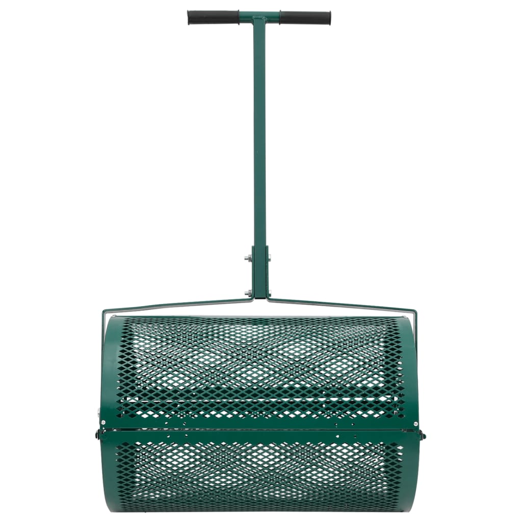 Compost Spreader Green Steel Standard Height-Adjustable