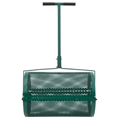Compost Spreader Green Steel Standard Height-Adjustable