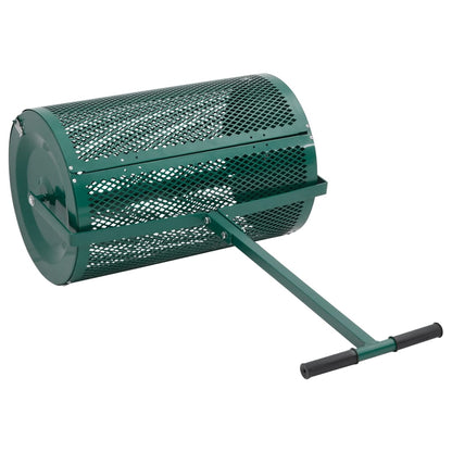 Compost Spreader Green Steel Standard Height-Adjustable