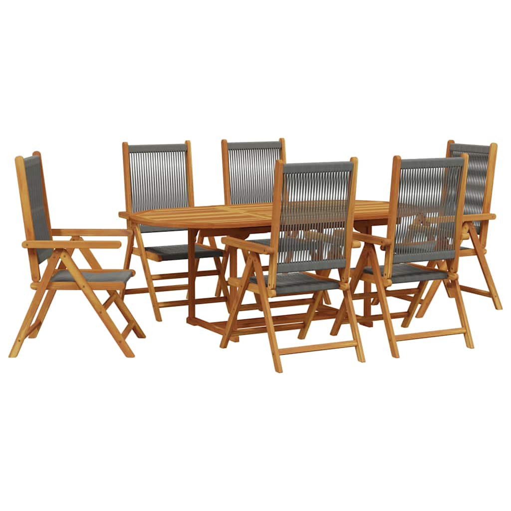 Garden Dining Set | Grey | Acacia Wood | Medium | Garden Dining Set