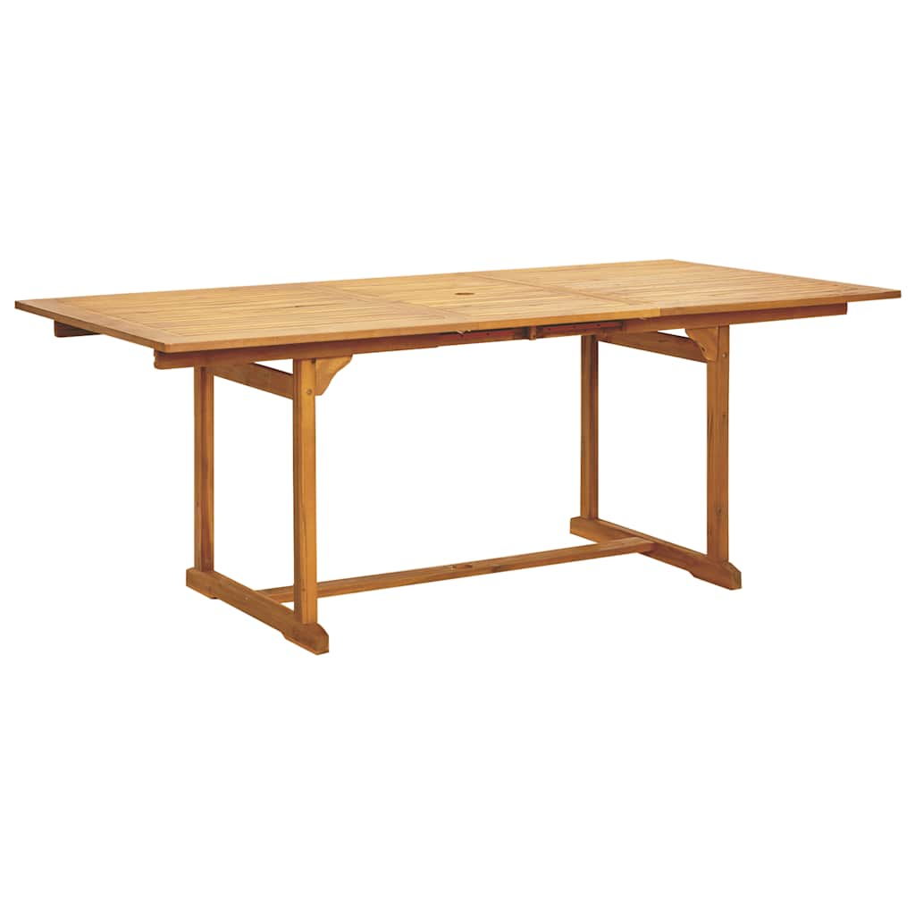 Garden Dining Set | Beige | PE Rattan | Medium | Expandable Table Leaves