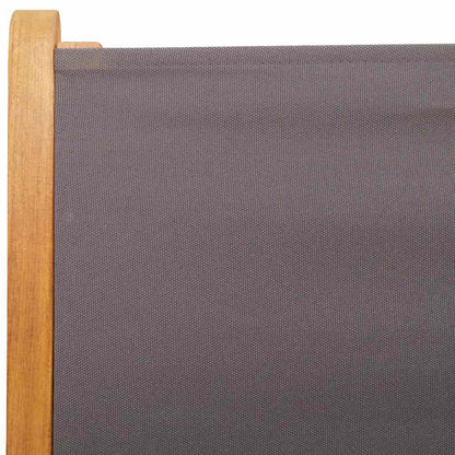 7 Piece Garden Dining Set Anthracite Fabric and Solid Wood