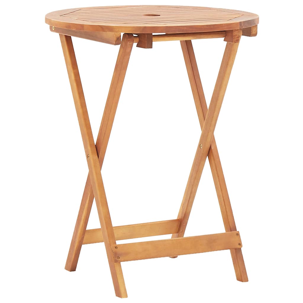 Bistro Set | Beige | Solid acacia wood | Medium |  Foldable  | Bistro Set