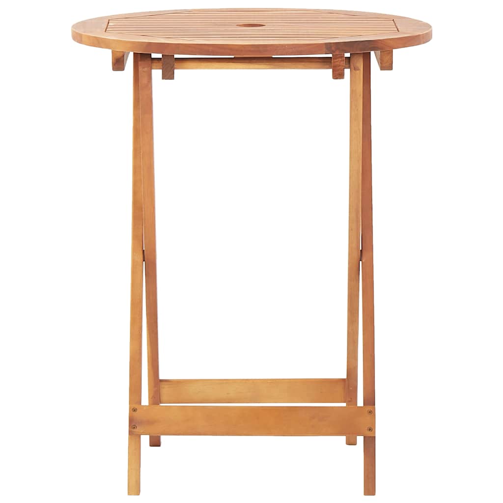 Bistro Set | Beige | Solid acacia wood | Medium |  Foldable  | Bistro Set