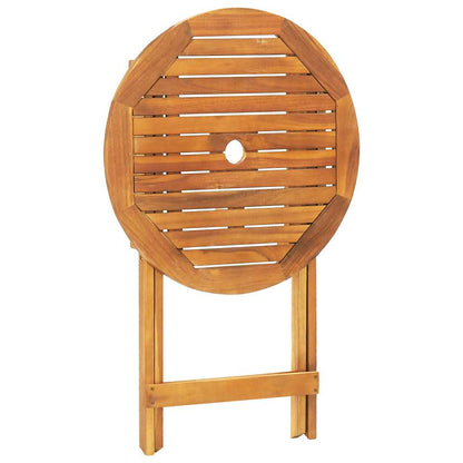 Bistro Set | Beige | Solid acacia wood | Medium |  Foldable  | Bistro Set