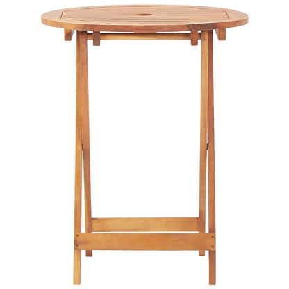 Bistro Set | Beige | Solid Acacia wood | Compact | Foldable | Bistro Set