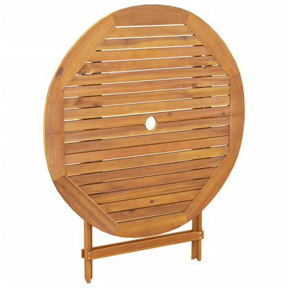 5 Piece Garden Dining Set Grey Poly Rattan and Solid Wood