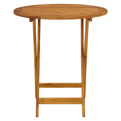 Bistro Set | Beige | Solid acacia wood with an oil finish, Polypropylene