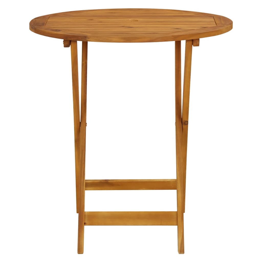 Bistro Set | Beige, Brown | Solid Acacia wood, PE rattan | Small