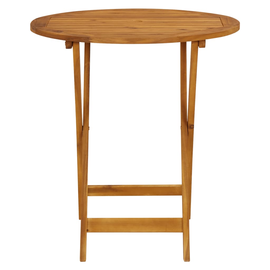 Bistro Set | Beige | Solid acacia wood, Polypropylene | Medium | Foldable