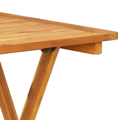 Bistro Set | Beige | Solid Acacia Wood and Polypropylene | 2-seater
