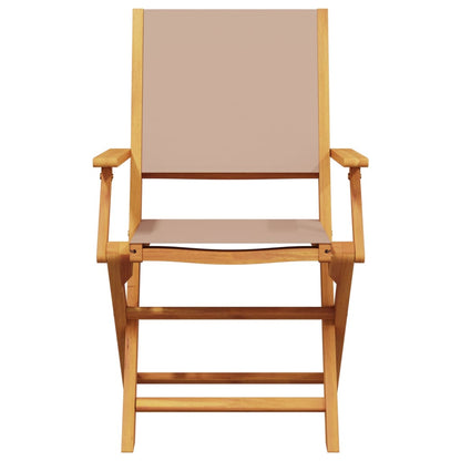 Bistro Set | Taupe | Solid acacia wood | Medium | Foldable | Bistro Set