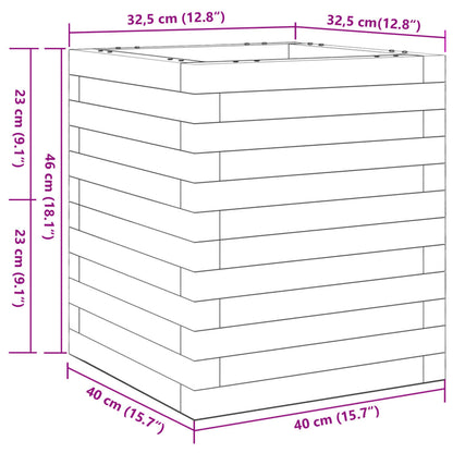 Garden Planter 40x40x46 cm Impregnated Wood Pine