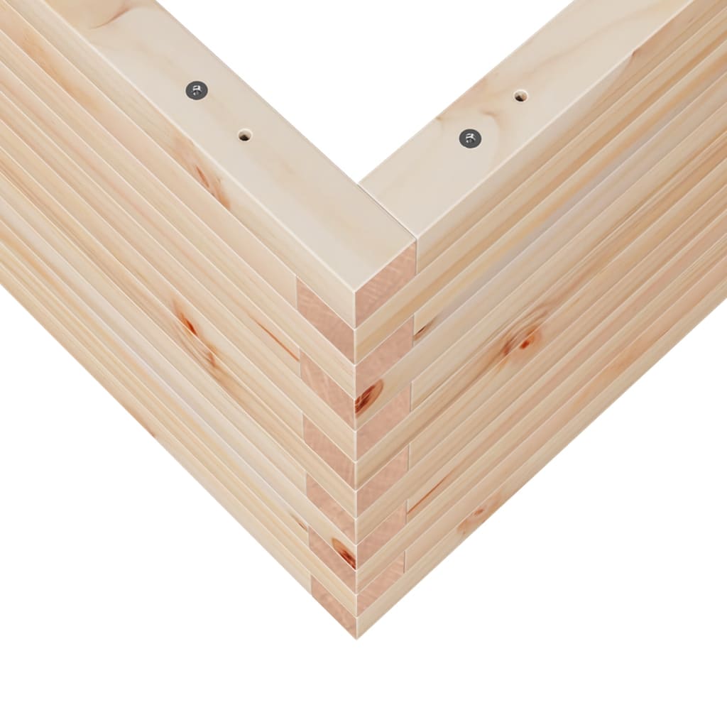 Garden Planter 50x50x46 cm Solid Wood Pine