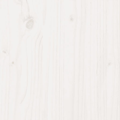 Garden Planter White 50x50x46 cm Solid Wood Pine