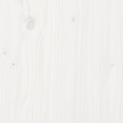 Garden Planter White 60x60x46 cm Solid Wood Pine