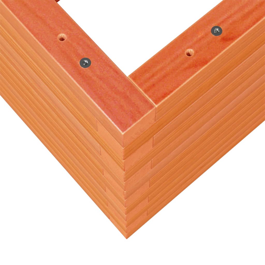 Garden Planter Wax Brown 60x60x46 cm Solid Wood Pine