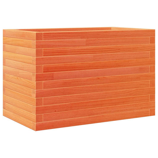 Garden Planter Wax Brown 70x40x46 cm Solid Wood Pine