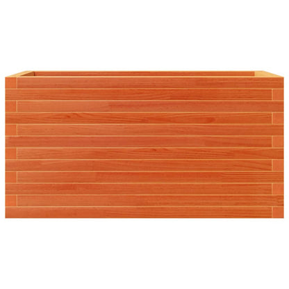 Garden Planter Wax Brown 90x40x46 cm Solid Wood Pine