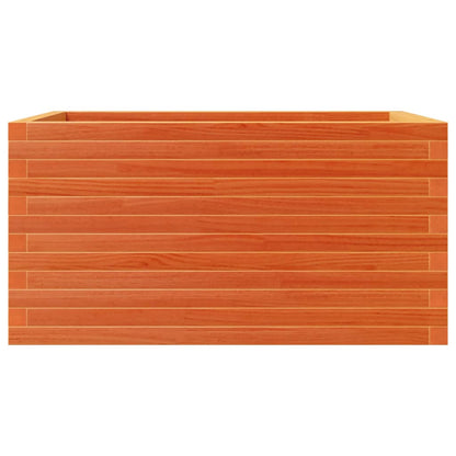 Garden Planter Wax Brown 90x60x46 cm Solid Wood Pine