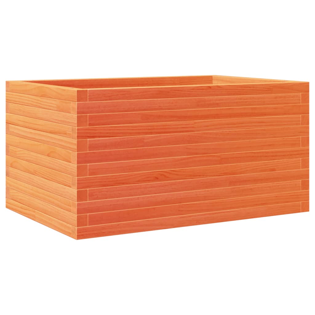 Garden Planter Wax Brown 90x60x46 cm Solid Wood Pine