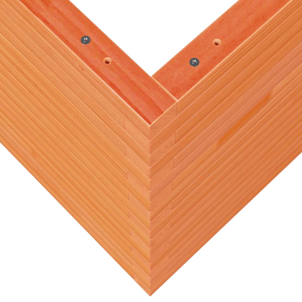 Garden Planter Wax Brown 70x70x68.5 cm Solid Wood Pine