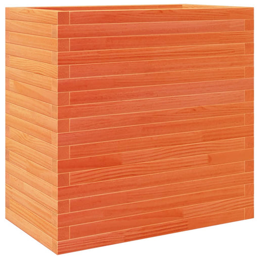 Garden Planter Wax Brown 70x40x68.5 cm Solid Wood Pine