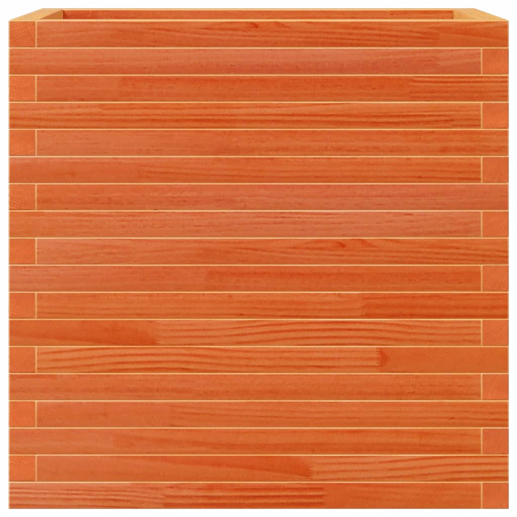 Garden Planter Wax Brown 70x40x68.5 cm Solid Wood Pine