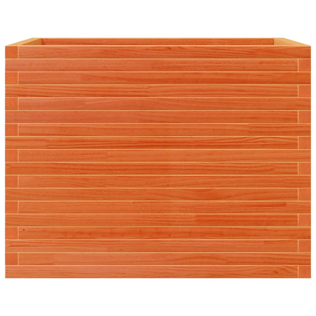 Garden Planter Wax Brown 90x60x68.5 cm Solid Wood Pine