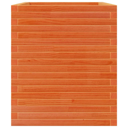 Garden Planter Wax Brown 90x60x68.5 cm Solid Wood Pine