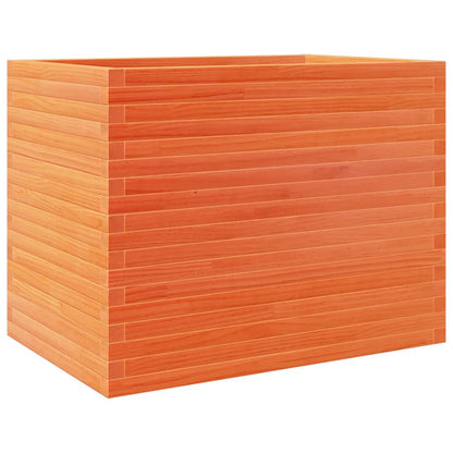Garden Planter Wax Brown 90x60x68.5 cm Solid Wood Pine