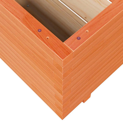 Garden Planter Wax Brown 60x60x49.5 cm Solid Wood Pine