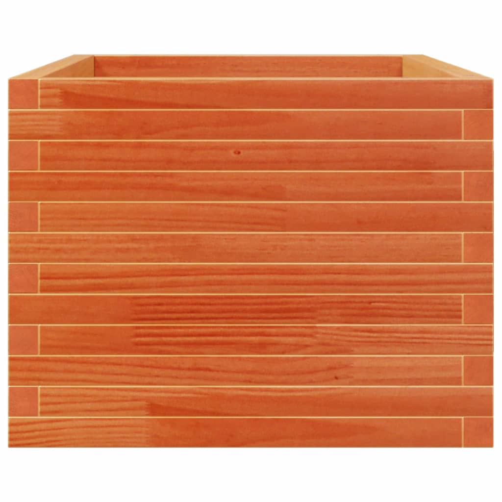 Garden Planter Wax Brown 110x60x49.5 cm Solid Wood Pine