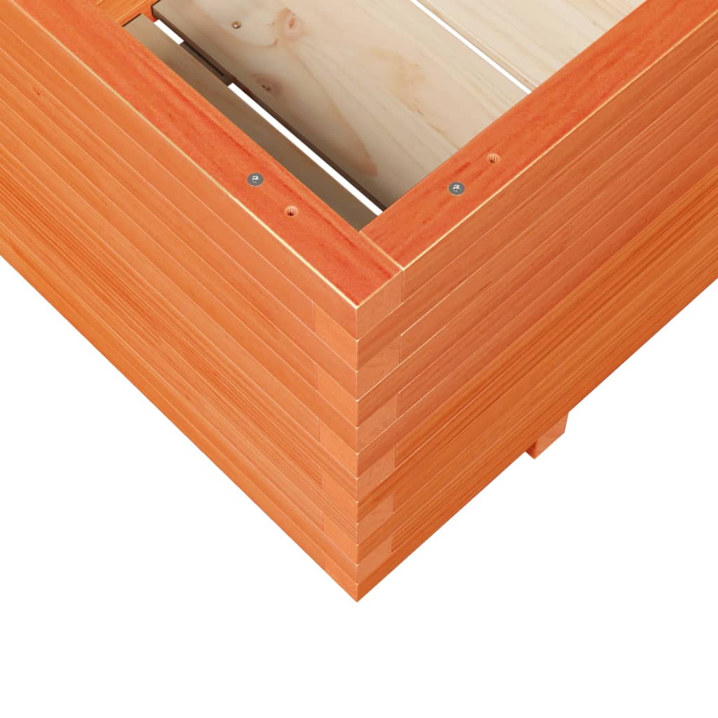 Garden Planter Wax Brown 110x60x49.5 cm Solid Wood Pine
