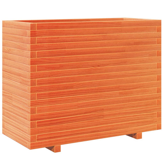 Garden Planter Wax Brown 90x40x72.5 cm Solid Wood Pine
