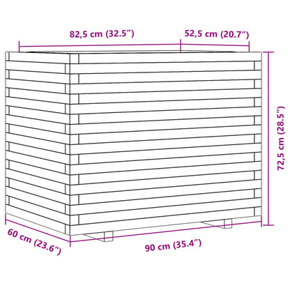 Garden Planter 90x60x72.5 cm Solid Wood Pine