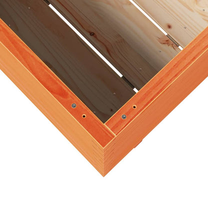Garden Planter Wax Brown 90x40x72 cm Solid Wood Pine