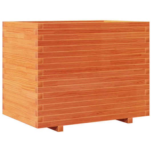 Garden Planter Wax Brown 90x60x72 cm Solid Wood Pine