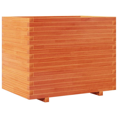 Garden Planter Wax Brown 90x60x72 cm Solid Wood Pine