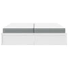 Bed with Mattress White 200x200 cm Solid Wood Pine