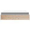 Bed with Mattress 180x200 cm Super King Solid Wood Pine