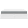 Bed with Mattress White 180x200 cm Super King Solid Wood Pine