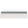 Bed with Mattress White 180x200 cm Super King Solid Wood Pine