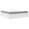 Bed with Mattress White 180x200 cm Super King Solid Wood Pine