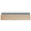 Bed with Mattress 160x200 cm Solid Wood Pine