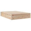 Bed with Mattress 160x200 cm Solid Wood Pine