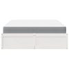 Bed with Mattress White 140x200 cm Solid Wood Pine